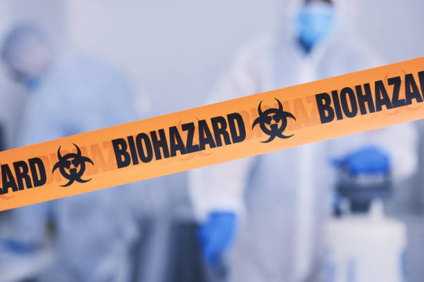 Professional Biohazard Cleanup technician working in Coral Springs, FL
